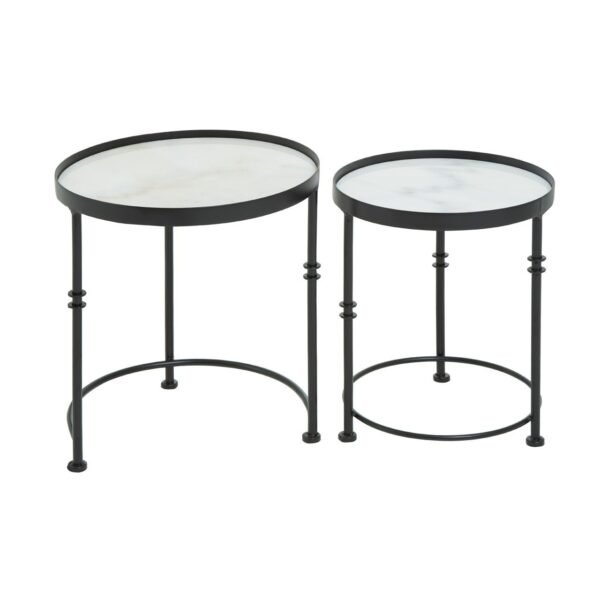 Canik Set Of 2 Round Side Tables - Image 3