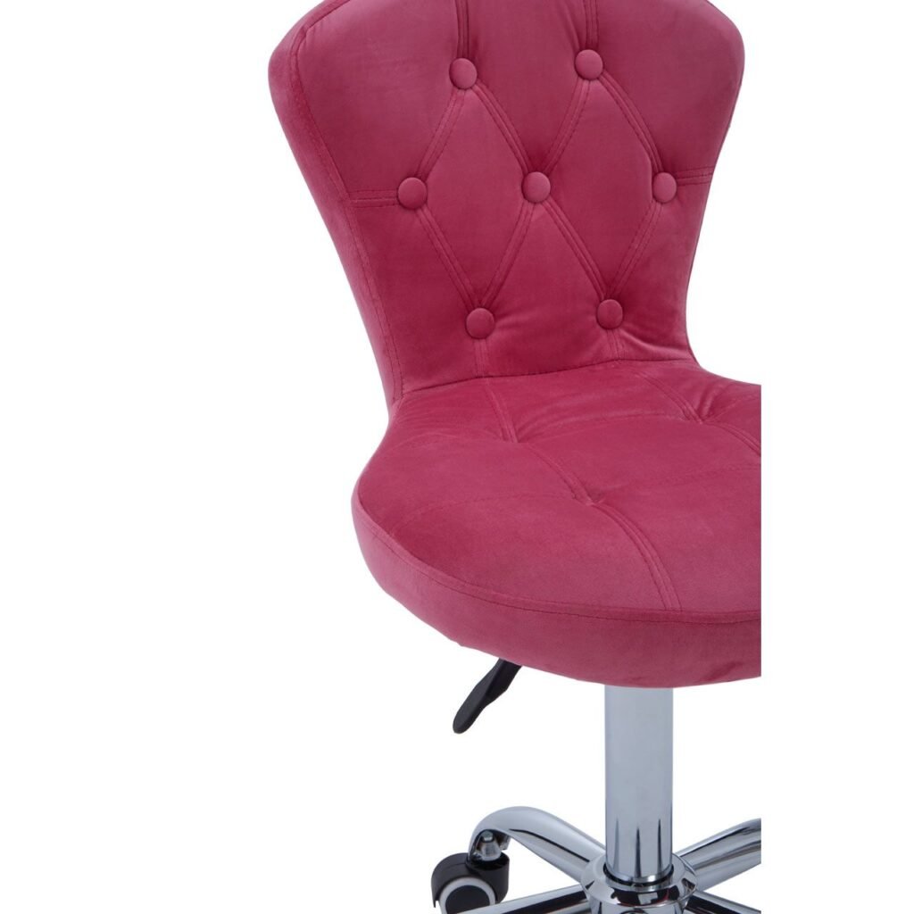 Pink Velvet Home Office Chair With Swivel Base HOME OFFICE, Office