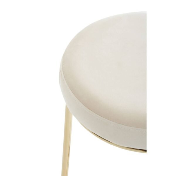 Marston Cream Velvet Tall Bar Stool - Image 5