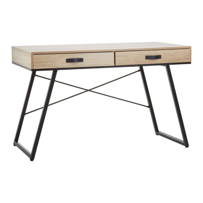 Adbury Light Oak Veneer Desk