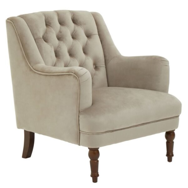 Norbury Mink Velvet Armchair - Image 3