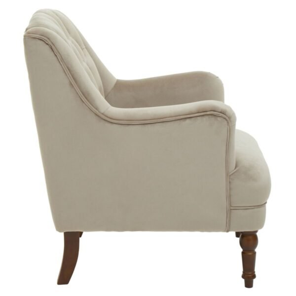 Norbury Mink Velvet Armchair - Image 4