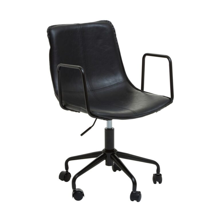 Anson Black Leather Chair