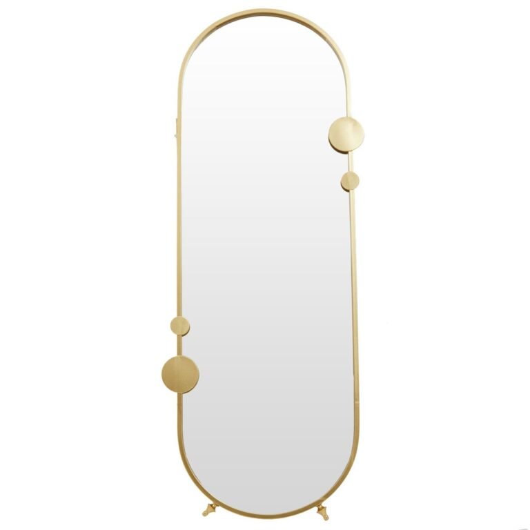 Tarume Gold Finish Floor Mirror
