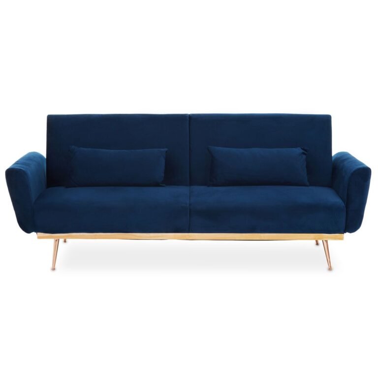 Bexley Dark Blue Velvet Sofa Bed
