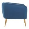 Bexhill Blue Velvet Chair - Image 3