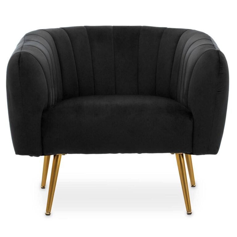 Bexhill Black Velvet Chair