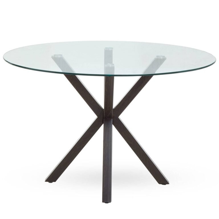 Ranford Dining Table With Black Wood Legs