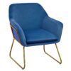 Xavia Midnight Velvet Armchair - Image 2