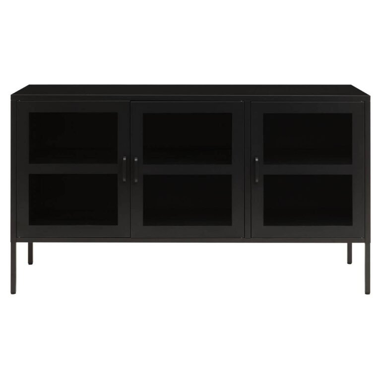 Ciere Three Door Black Sideboard