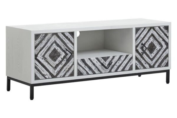 Regal White Frame Media Unit - Image 3