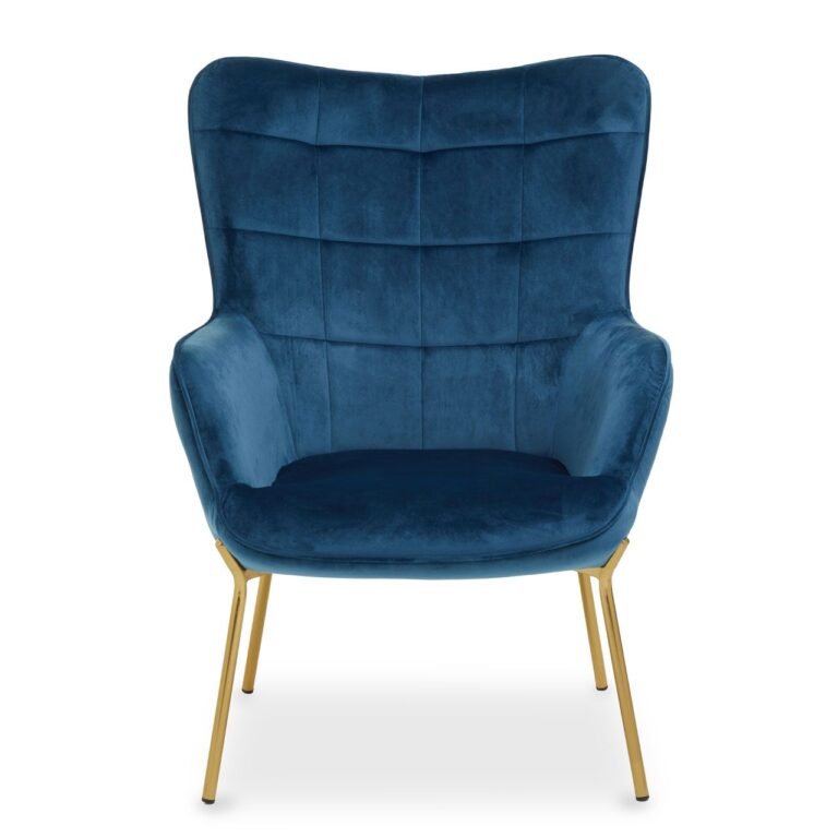 Holm Blue Velvet Chair