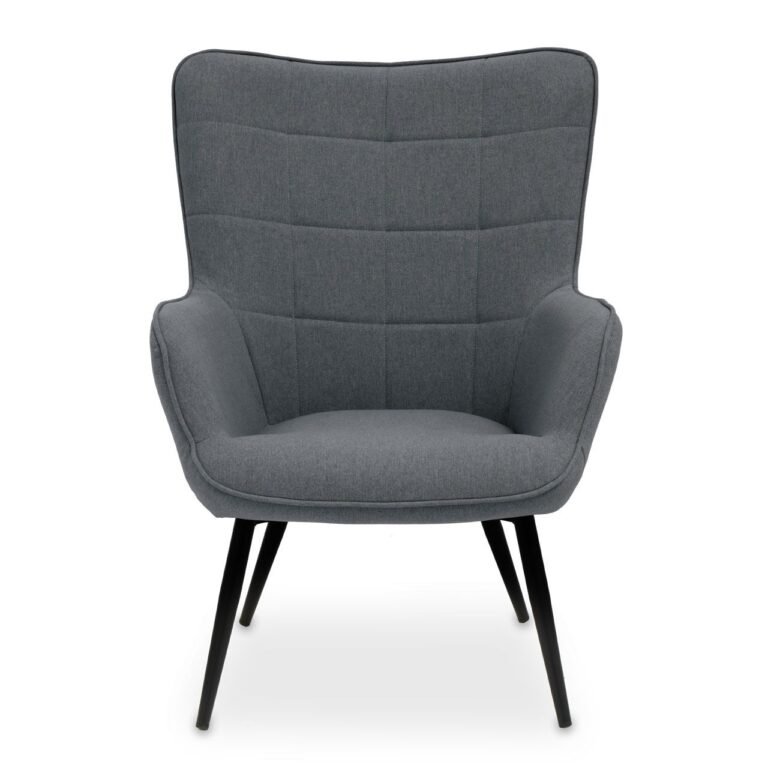 Holm Grey Fabric Armchair