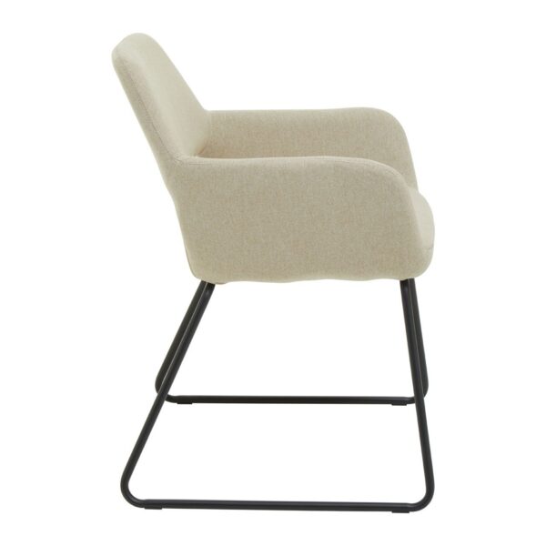 Holm Natural Fabric Dining Chair - Image 4