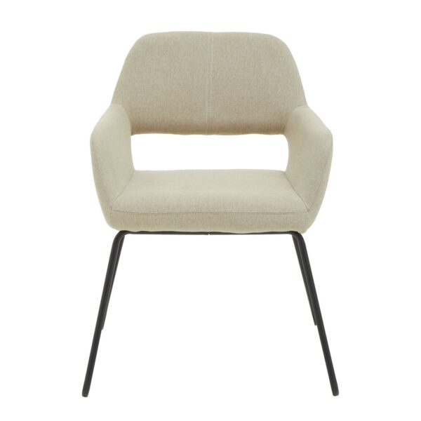 Holm Natural Fabric Dining Chair - Image 2