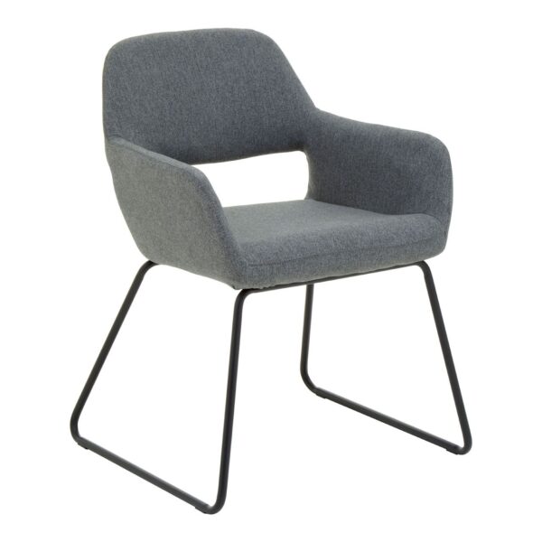 Holm Grey Fabric Dining Chair - Image 3