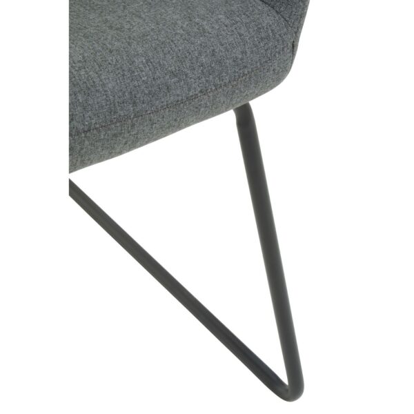 Holm Grey Fabric Dining Chair - Image 8