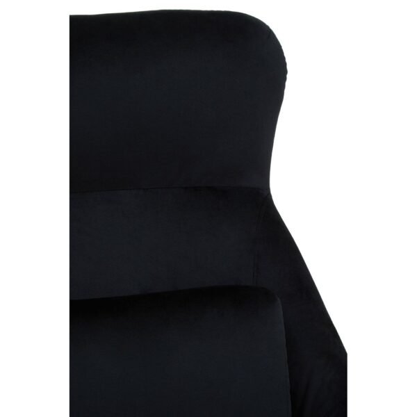 Holm Black Velvet Armchair - Image 6