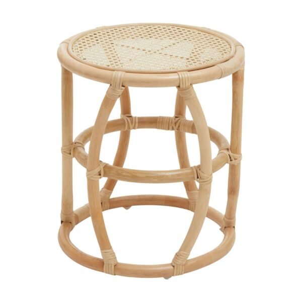 Hadley Small Natural Rattan Stool Or Table - Image 3