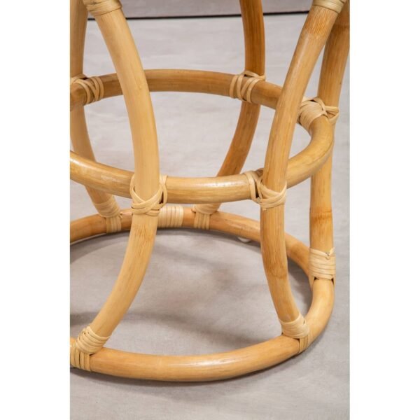 Hadley Small Natural Rattan Stool Or Table - Image 6