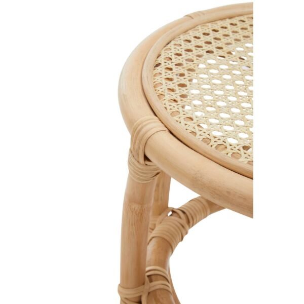 Hadley Small Natural Rattan Stool Or Table - Image 10