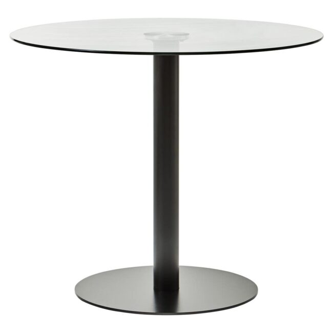 Etro Round Matte Black Dining Table