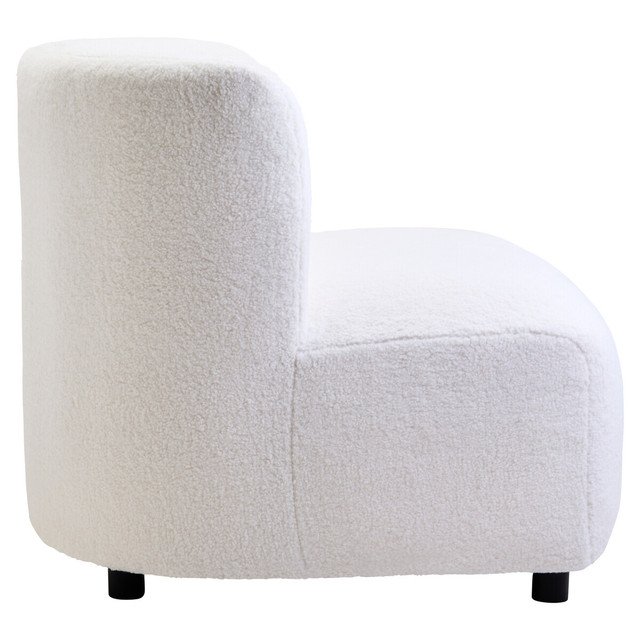 Montea Boucle Effect Armless Lounge Chair Montea Boucle Effect Armless Lounge Chair