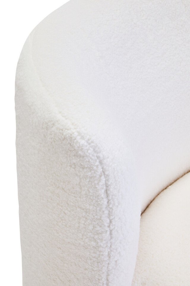 Montea Boucle Effect Armless Lounge Chair Montea Boucle Effect Armless Lounge Chair