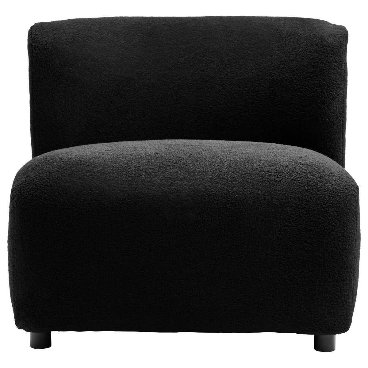 Montea Boucle Effect Armless Lounge Chair Montea Boucle Effect Armless Lounge Chair
