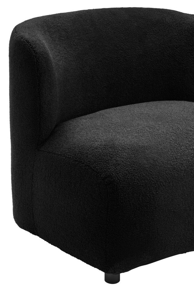 Montea Boucle Effect Armless Lounge Chair Montea Boucle Effect Armless Lounge Chair