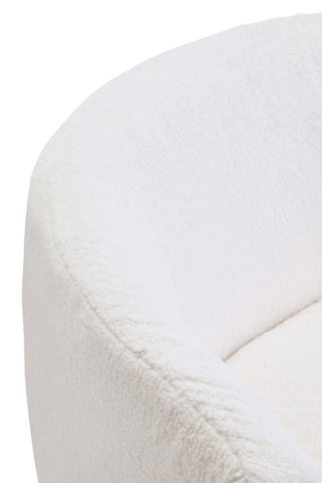 Montea Boucle Effect Curved Lounge Chair With Swivel Base Montea Boucle Effect Curved Lounge Chair With Swivel Base