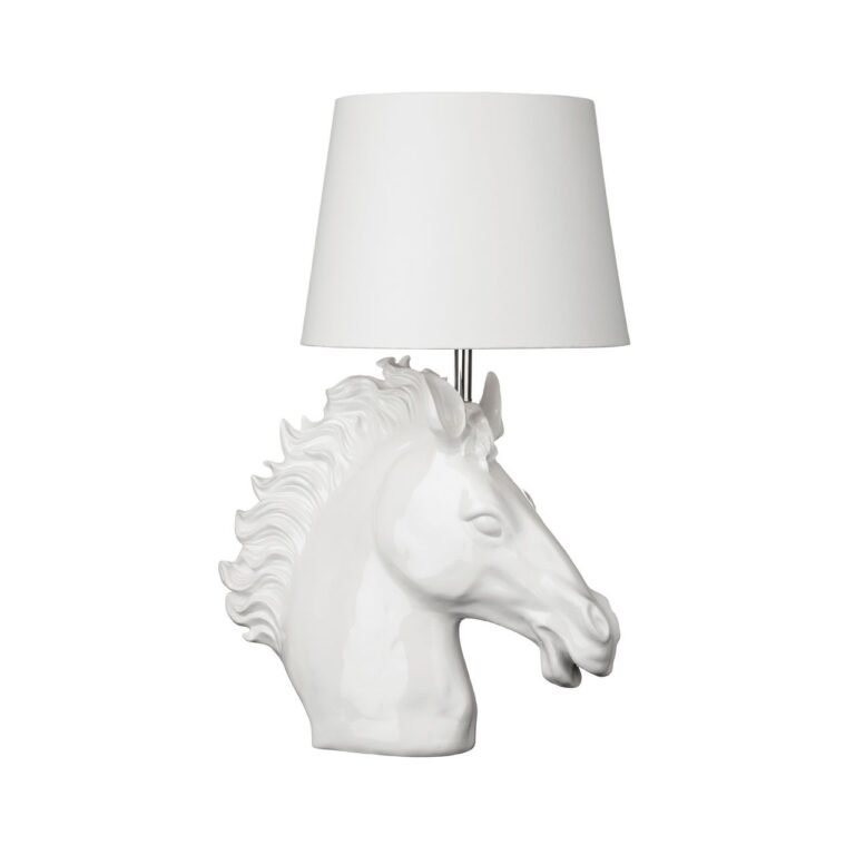 Allor White Polyresin Table Lamp