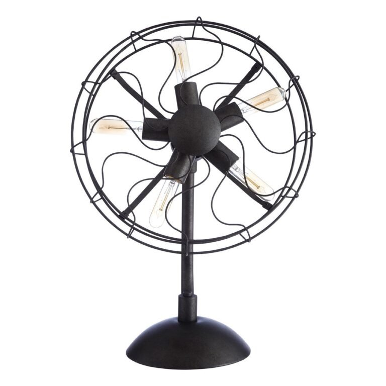 Del Vintage Fan Shape Table Lamp
