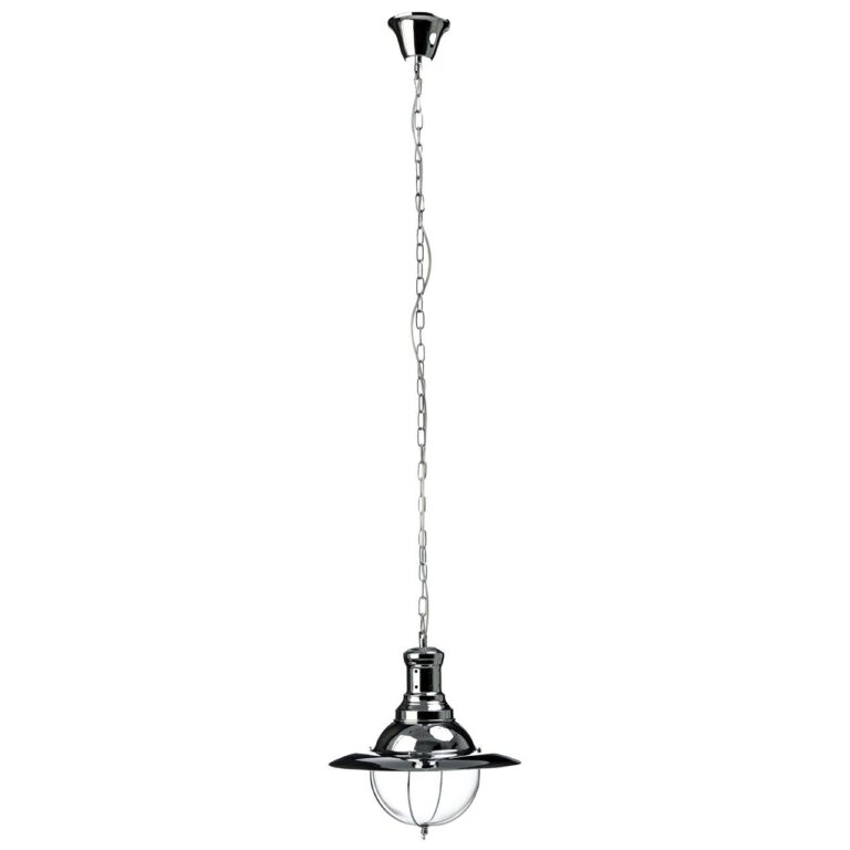Bexley Chrome/Glass Pendant Light