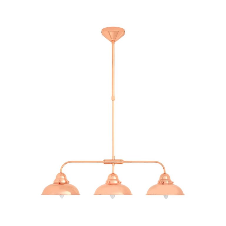 Cliffe 3 Pendant Copper Finish Light