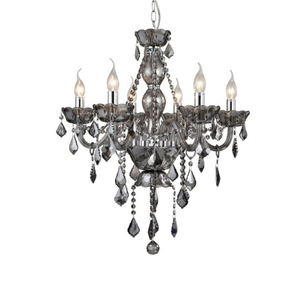 Urani Smoked Chrome/ Crystal Chandelier - Image 2