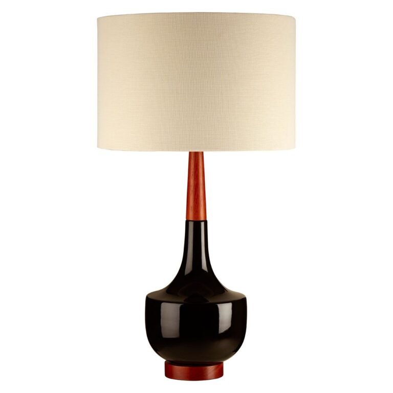 Lyn Table Lamp With Wood / Ceramic Base