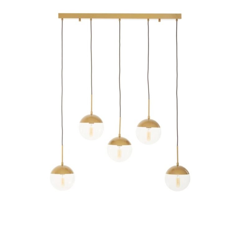 Vivar Gold Finish Glass Shades Pendant Light