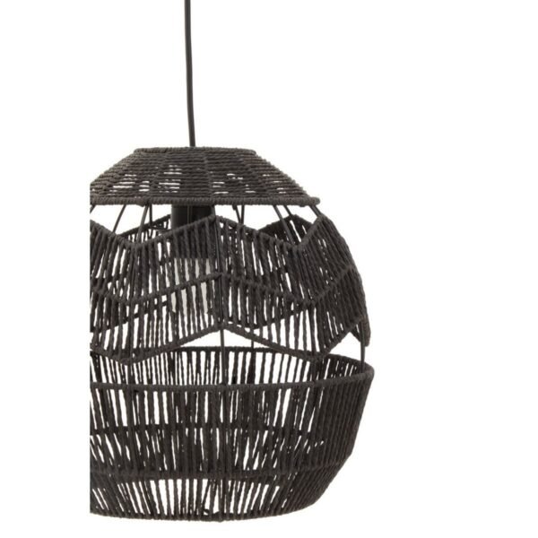Everls Black Paper Rope Pendant Lamp - Image 7