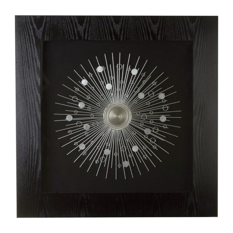 Arn Framed Silver Abstract Wall Art
