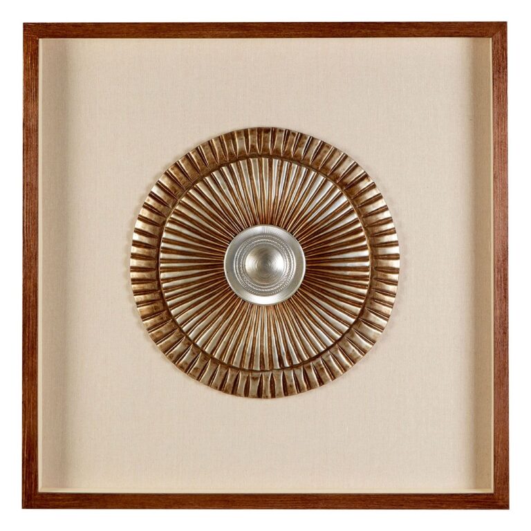 Uli Two Tone Framed Bronze Wall Art