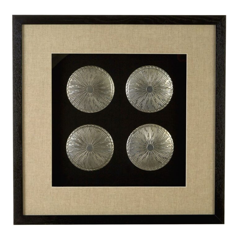 Octoli Multi Silver Disc Wall Art