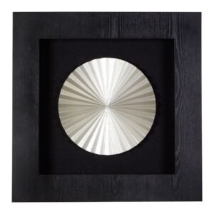 Arn Framed Round Solid Fan Carving Wall Art