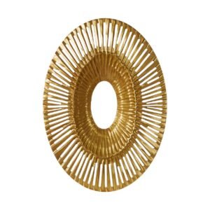 Allisk Oval Gold Wall Sculpture