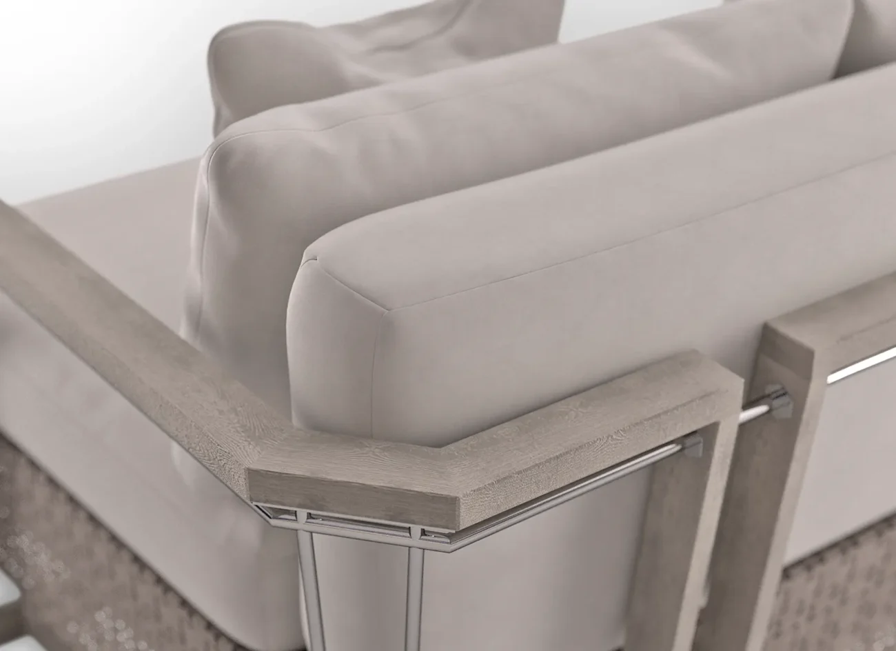 Hampton Wood Two Seat Sofa