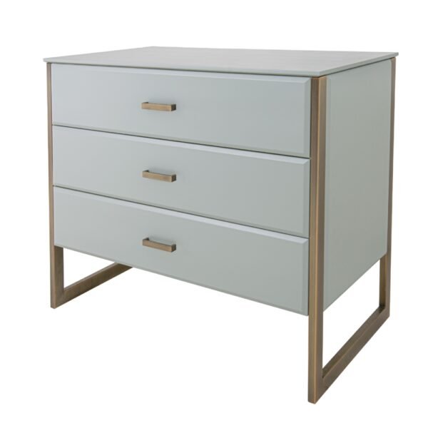 Verity Grey 3 Drawer Chest By AM Bespoke