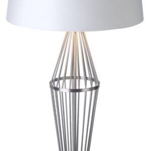 Macy Satin Nickel Finish Table Lamp (Base Only)
