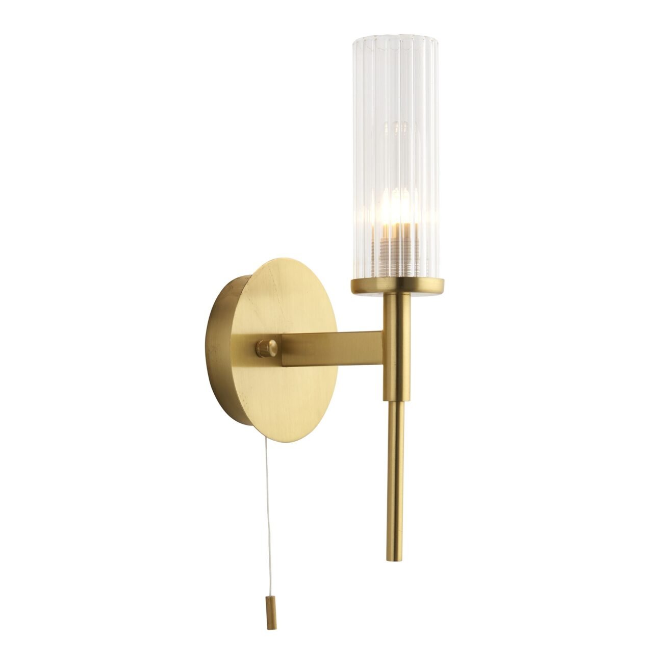 Aloi Bathroom 1 Wall Light Brass