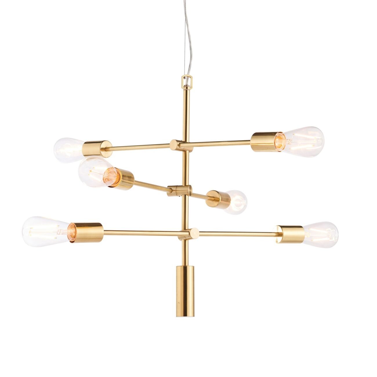 Uben 6 Pendant Light Brushed Gold