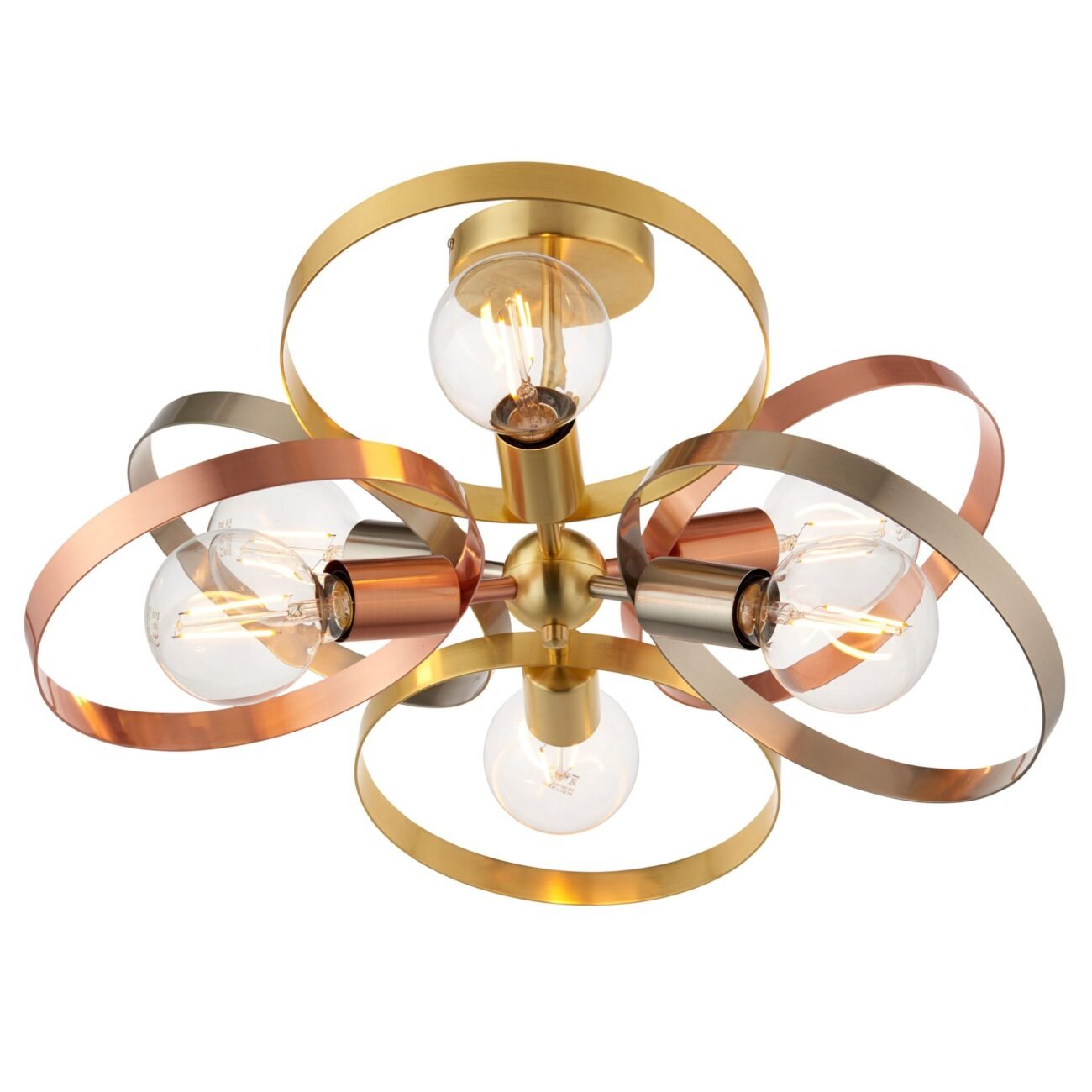 Hoop 6 Ceiling Light Brushed Brass Hoop 6 Ceiling Light Brushed Brass